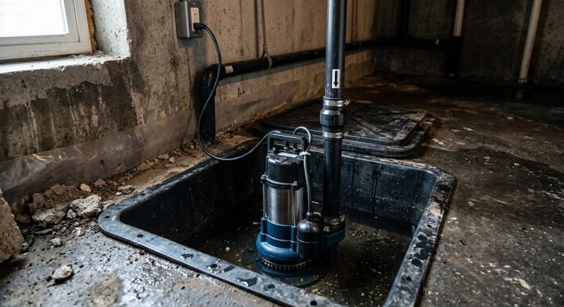 Basement Drainage Installation in Manchester, NH