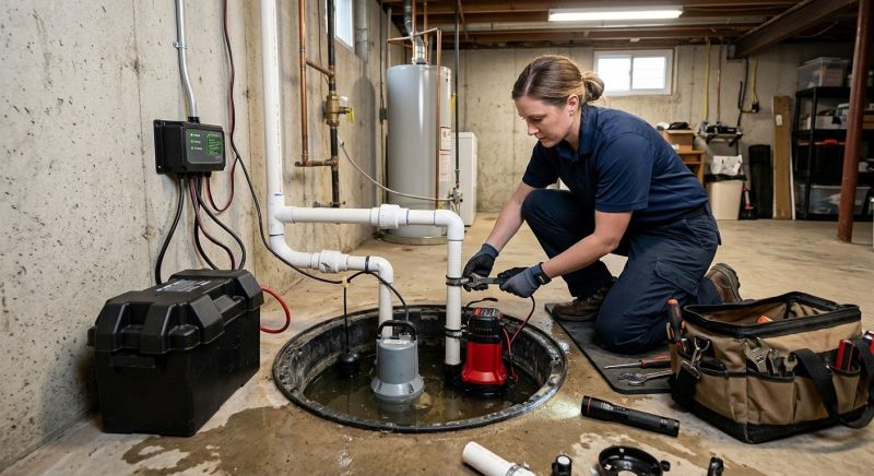 Basement Sump Pump Service in Providence, RI