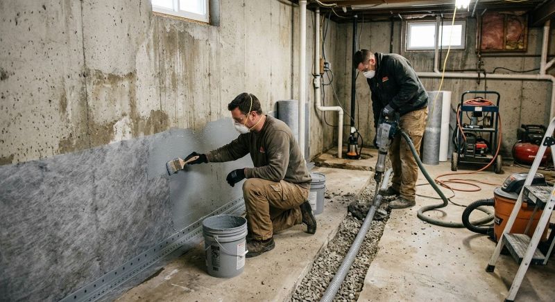 Basement Walls Waterproofing in Columbus, OH