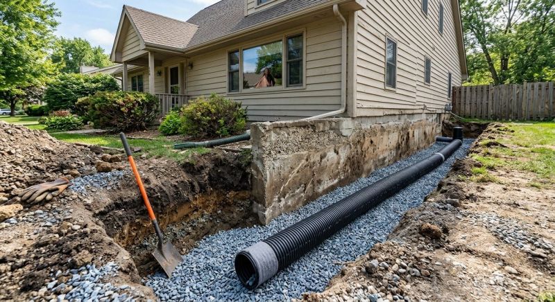 Foundation Drain Installation in Birmingham, AL