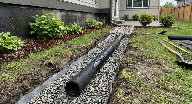 French Drain Clearing in Birmingham, AL