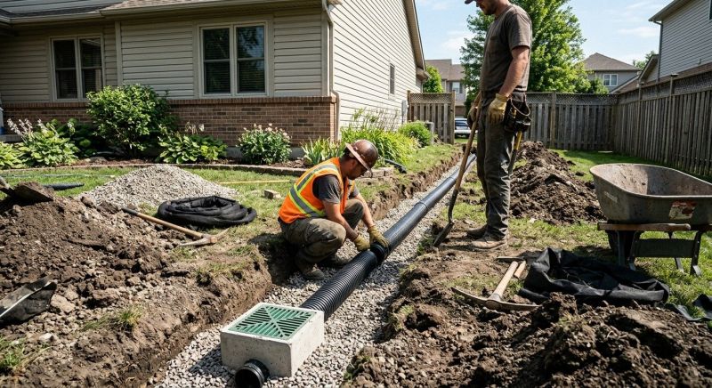 Yard Drainage Improvement in Birmingham, AL
